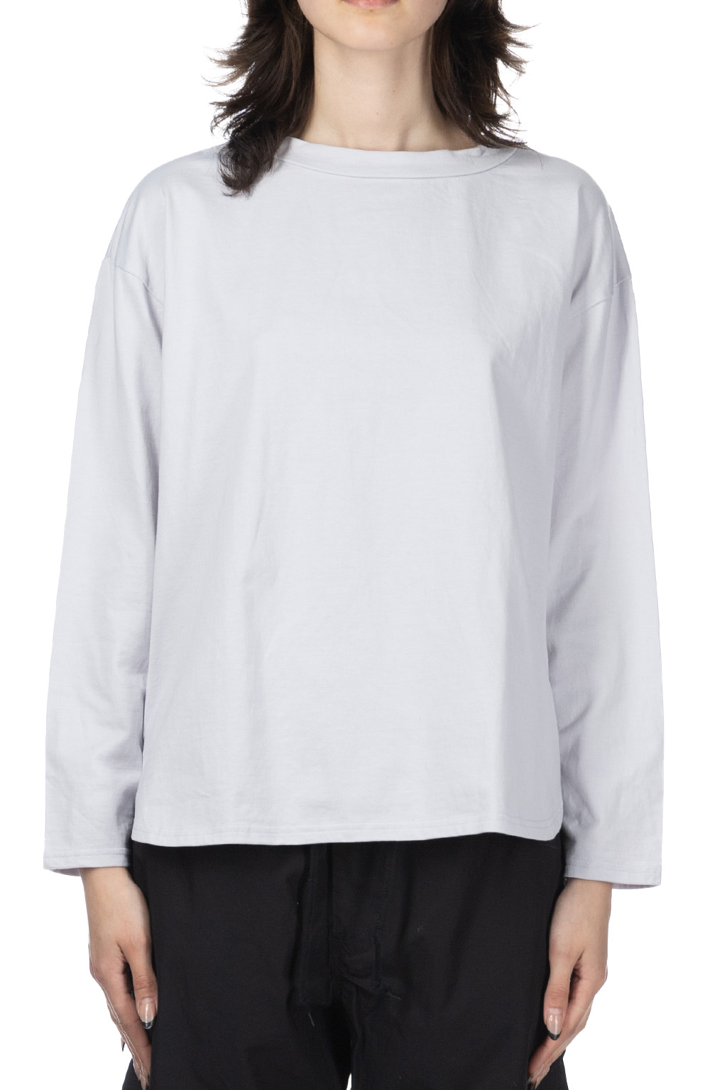 NARU  - Jersey Crewneck Pullover - Light Grey